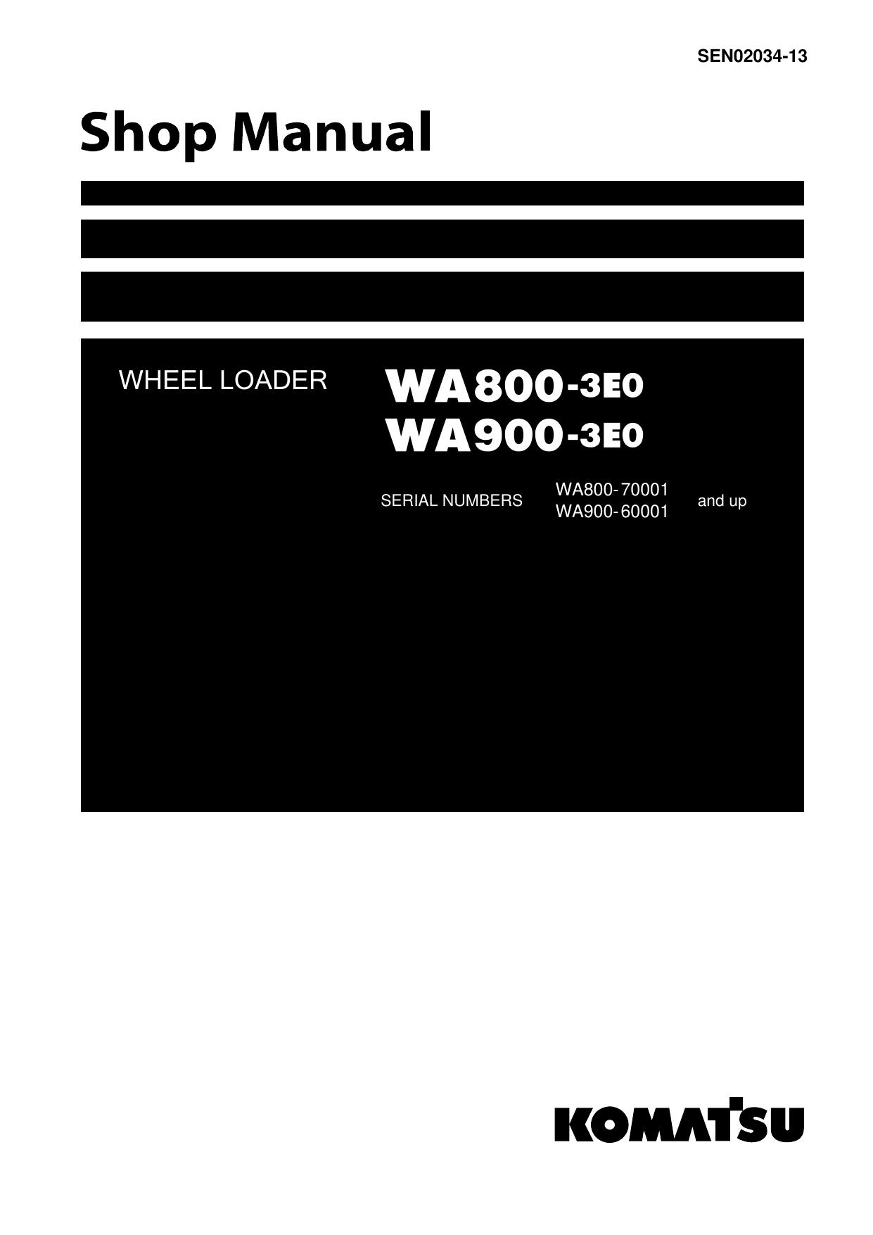 WA800-3E0, WA900-3E0